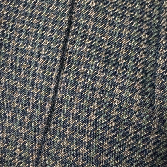 Steve J & Yoni P Korean designed casual pants. Houndstooth print, brown, denim. - Picture 6 of 16